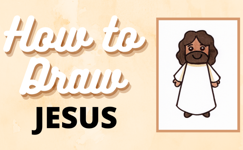 How to Draw a Simple Mini Jesus Step-by-Step