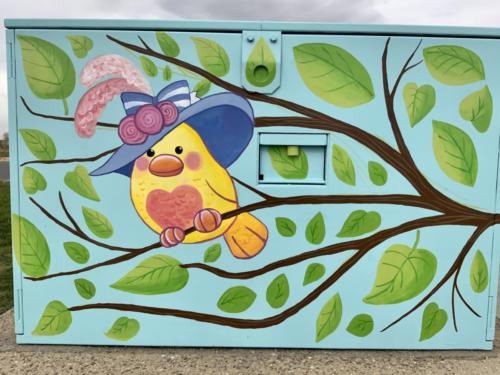 Birdies Wearing Hats Transformer Cabinet