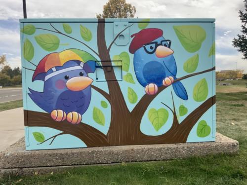 Birdies Wearing Hats Transformer Cabinet